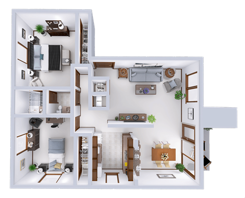 a floor plan of a house